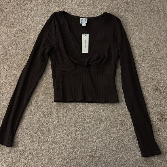 Brown crop top - Picture 2 of 4